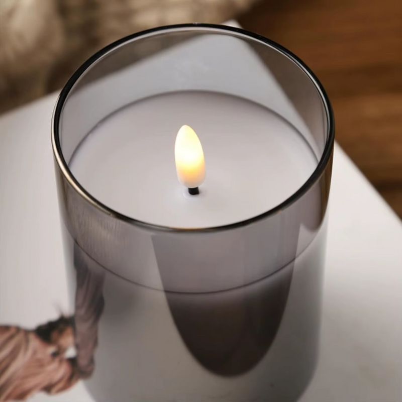 LED-Kerzen mit einstellbarem Licht, Timer und Fernbedienung