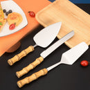 Bamboe spatel- en messenset