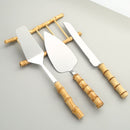 Bamboe spatel- en messenset