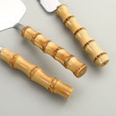 Bamboe spatel- en messenset