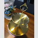 Plateau standard en métal pour le thé