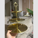 Plateau standard en métal pour le thé