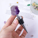 Bouchon à vin en pierre radieuse