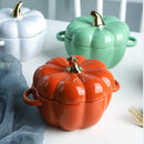 Bol en céramique en forme de citrouille