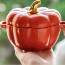 Bol en céramique en forme de citrouille