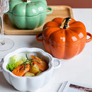 Bol en céramique en forme de citrouille