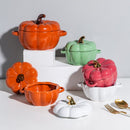 Bol en céramique en forme de citrouille