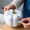 Bol en céramique en forme de citrouille