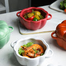 Bol en céramique en forme de citrouille