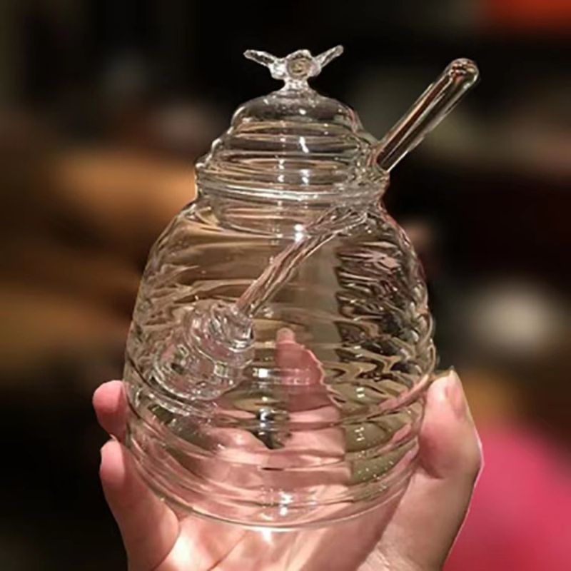 Pot à miel en verre Elegance
