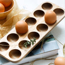 Acacia Wood Egg Organizer
