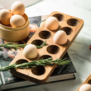 Acacia Wood Egg Organizer