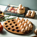 Acacia Wood Egg Organizer