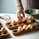 Acacia Wood Egg Organizer