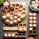 Acacia Wood Egg Organizer