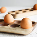 Acacia Wood Egg Organizer