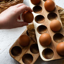 Acacia Wood Egg Organizer