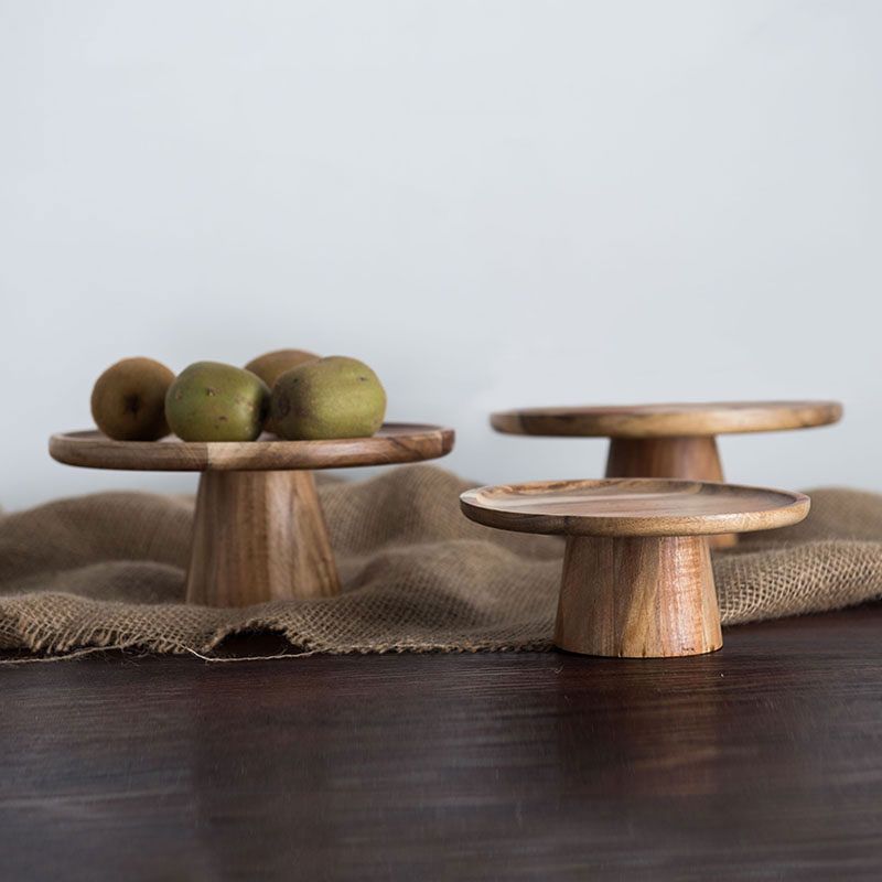 Elevated Wooden Multifunctional Tray