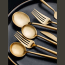 Golden Cutlery Set