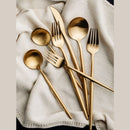 Golden Cutlery Set
