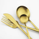 Golden Cutlery Set