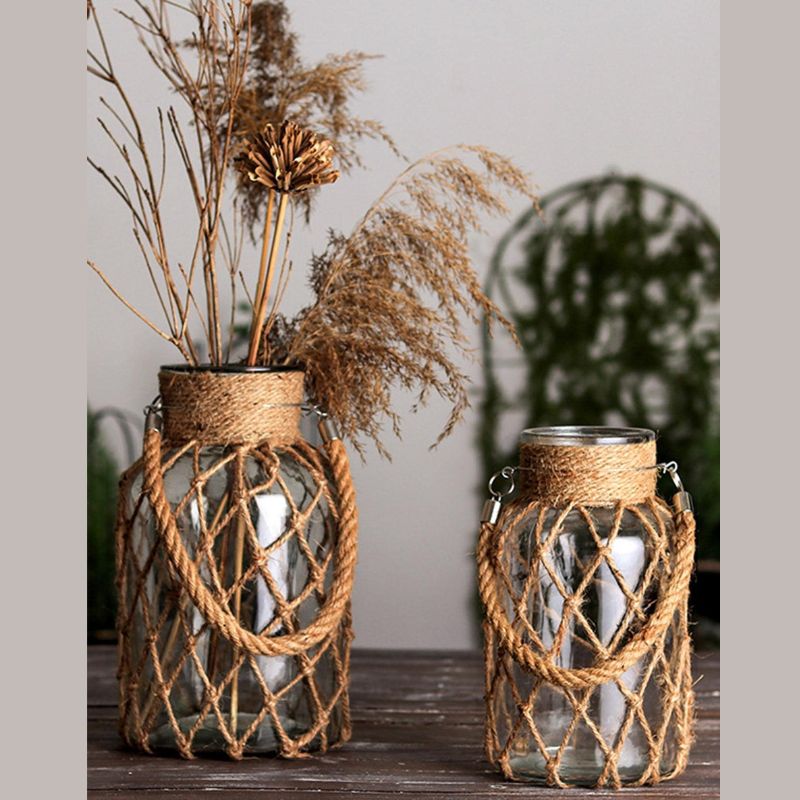 Hemp Rope Glass Vase