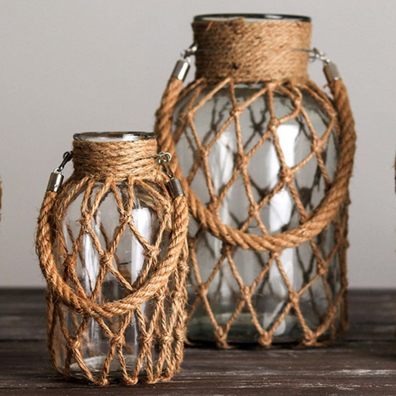 Hemp Rope Glass Vase