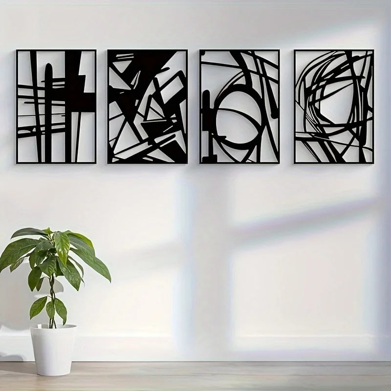 Metallrahmen für abstrakte Kunst