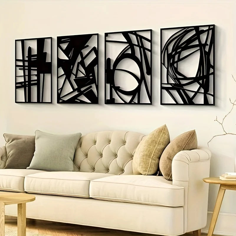 Metallrahmen für abstrakte Kunst